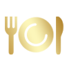 Restaurent Icon Image In M3M Golf Hills Sector 79 On SPR Roads